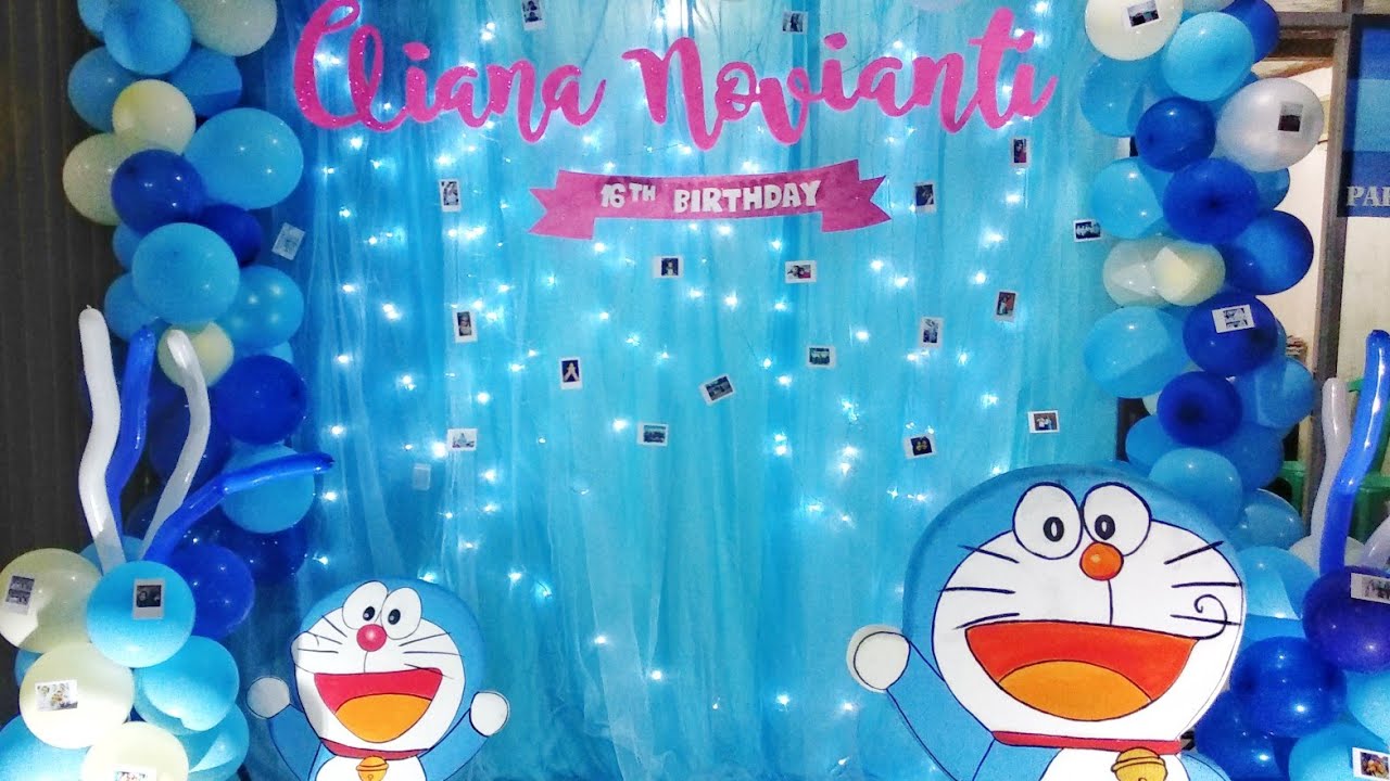 Detail Dekorasi Ulang Tahun Anak Tema Biru Putih Nomer 30