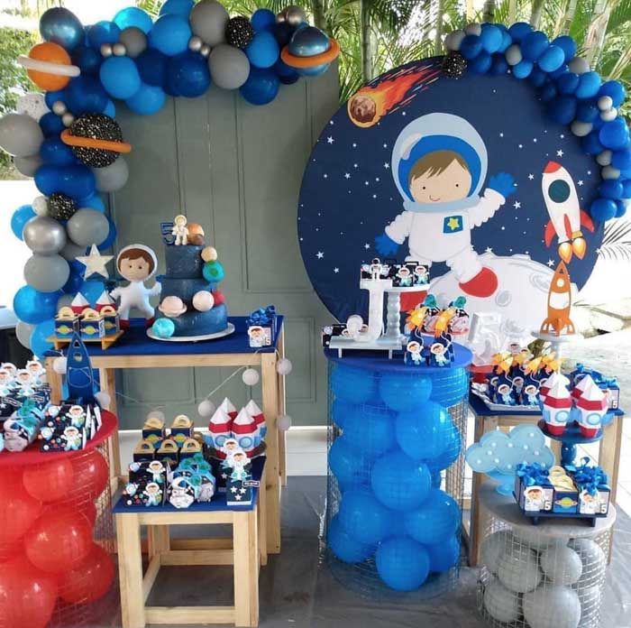 Detail Dekorasi Ulang Tahun Anak Tema Biru Putih Nomer 43