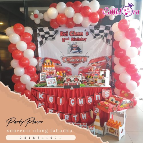 Detail Dekorasi Ulang Tahun Anak Tema Cars Nomer 3