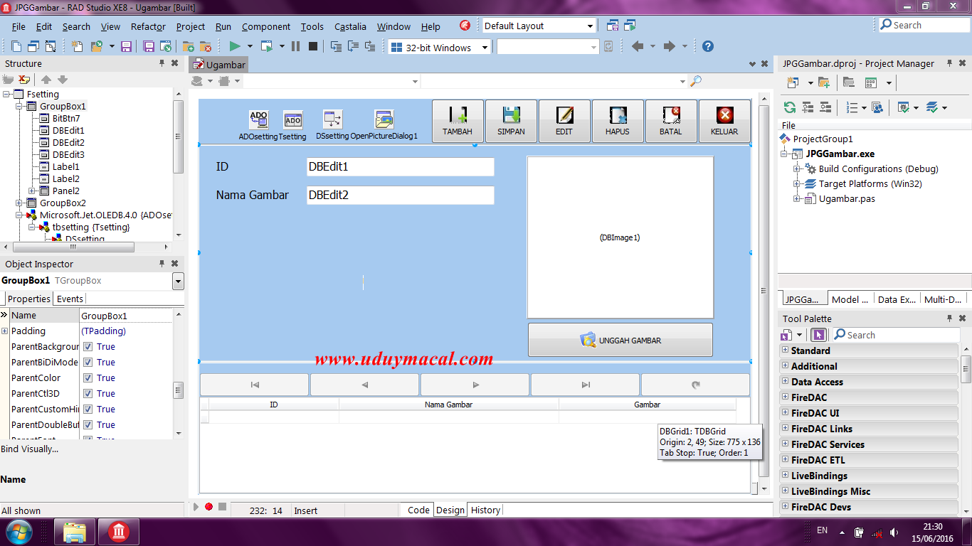 Detail Delphi Simpan Gambar Di Mysql Menggunakan Mydac Nomer 8