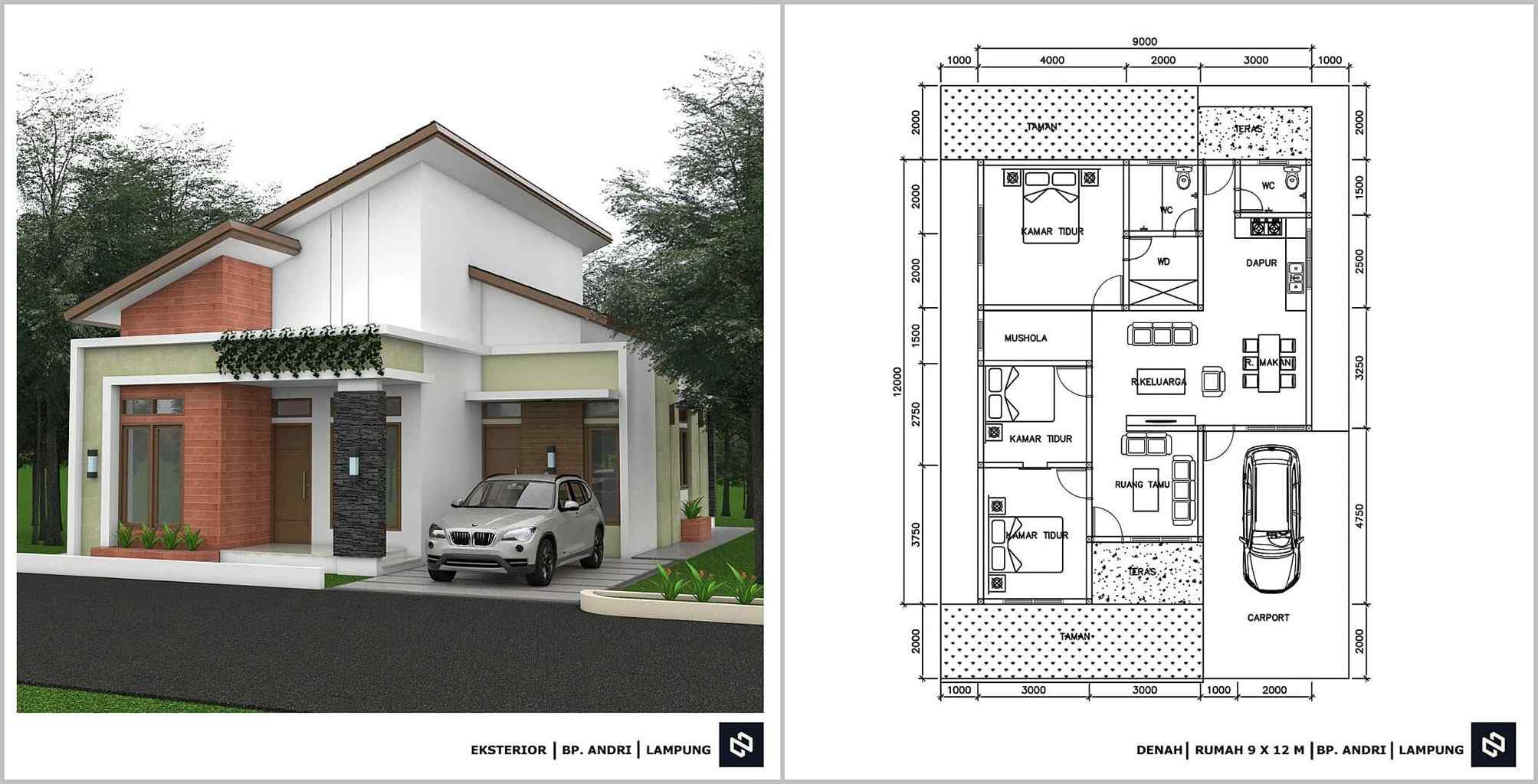 Detail Denah Desain Rumah Minimalis Nomer 26