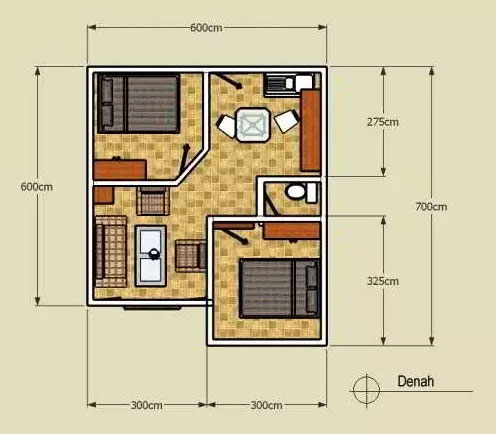 Detail Denah Gambar Rumah Sederhana Nomer 32