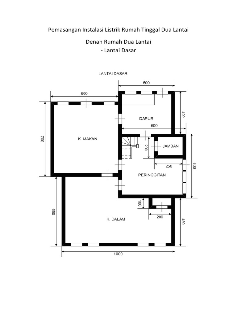 Detail Denah Instalasi Listrik Rumah Sederhana Nomer 34