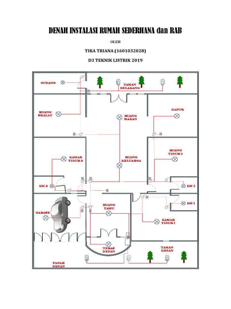 Download Denah Instalasi Listrik Rumah Sederhana Nomer 5