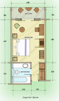 Detail Denah Kamar Hotel Suite Room Nomer 21