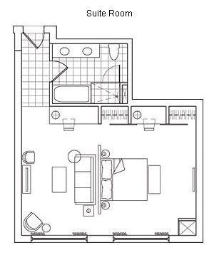 Detail Denah Kamar Hotel Suite Room Nomer 41