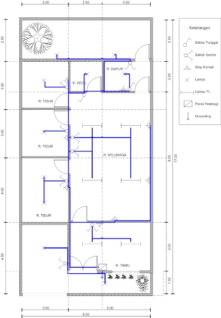 Detail Denah Listrik Rumah Nomer 14