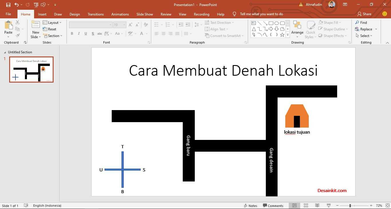 Detail Denah Lokasi Rumah Ke Sekolah Nomer 36