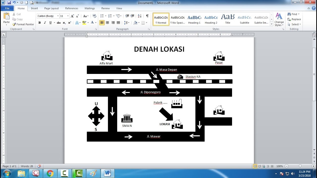 Detail Denah Lokasi Rumah Saya Nomer 52