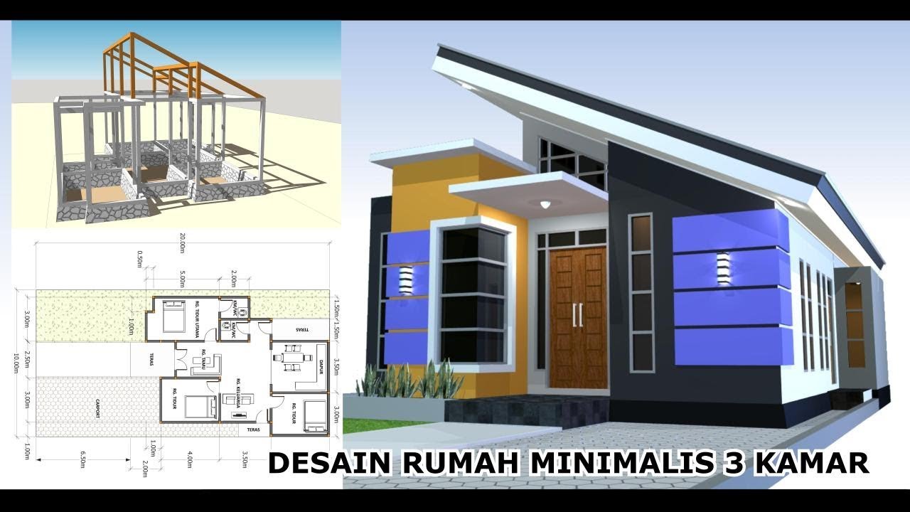 Detail Denah Model Rumah Minimalis Nomer 53