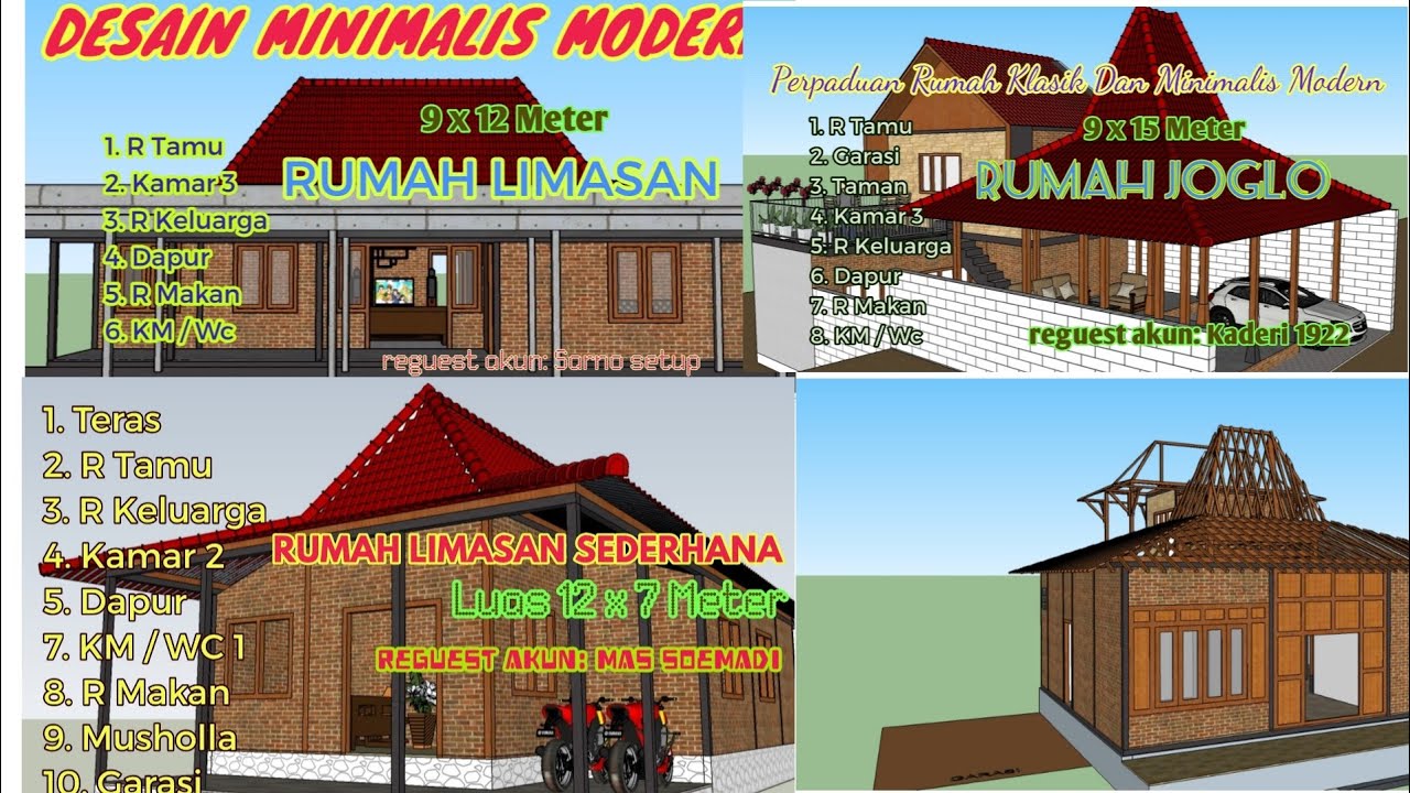 Detail Denah Omah Joglo Nomer 44