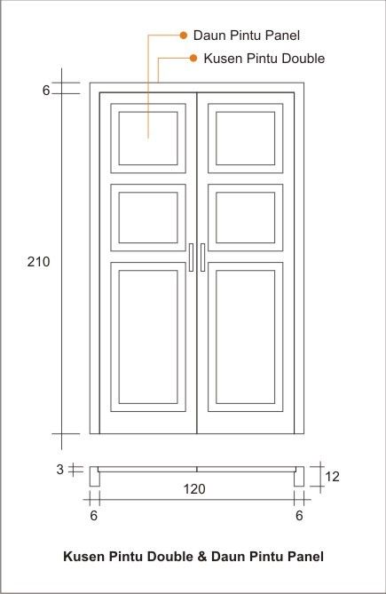 Detail Denah Pintu Dan Jendela Nomer 17