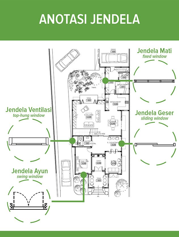 Detail Denah Pintu Dan Jendela Nomer 21