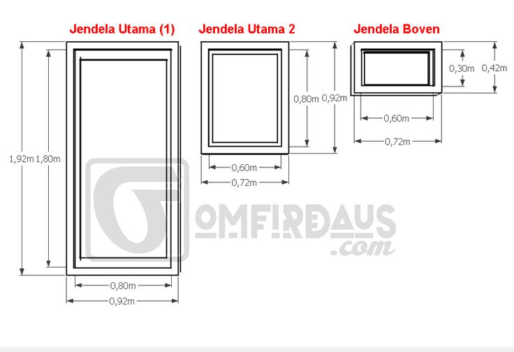 Detail Denah Pintu Dan Jendela Nomer 45