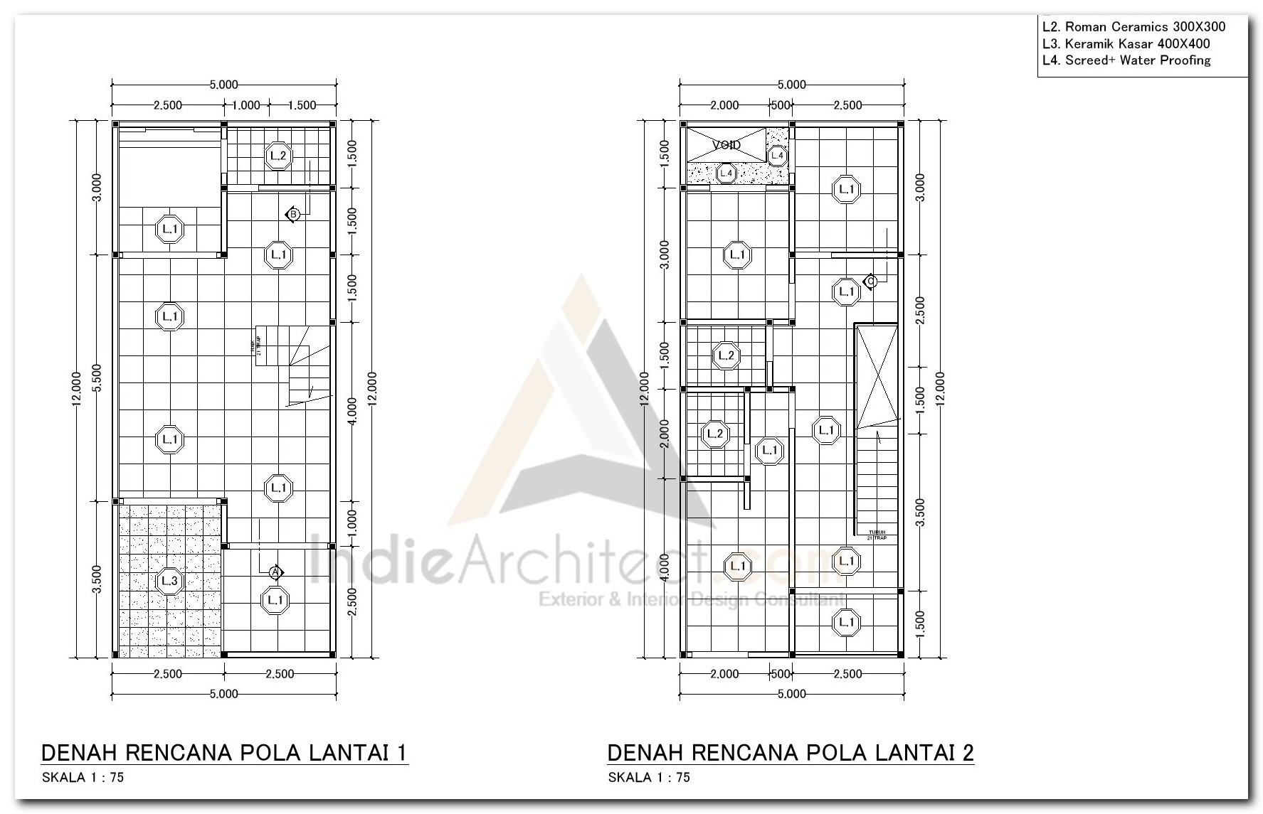 Detail Denah Rencana Pola Lantai Nomer 9