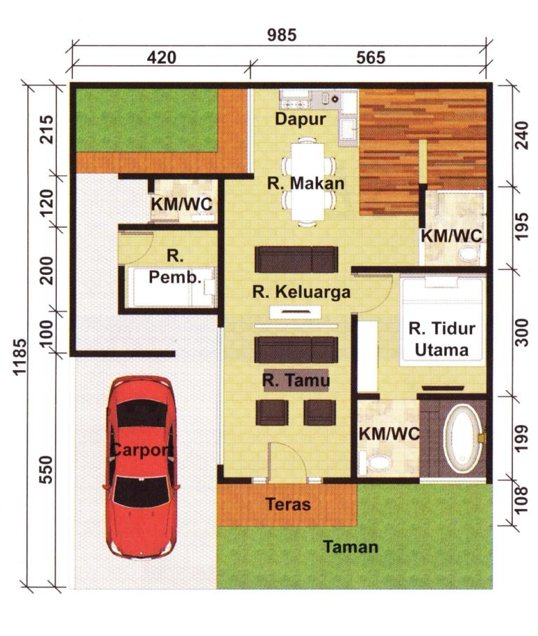 Detail Denah Ruangan Rumah Nomer 27