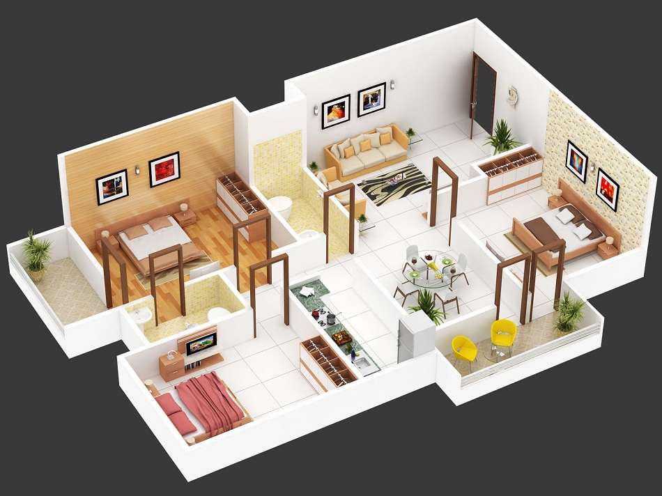 Detail Denah Ruangan Rumah Minimalis Nomer 11