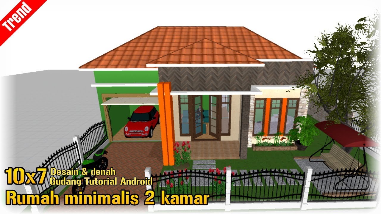 Detail Denah Rumah 10x7 Nomer 25