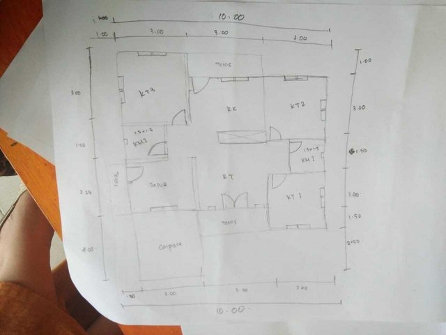 Detail Denah Rumah 10x7 3 Kamar Nomer 43