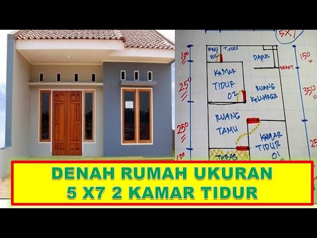 Detail Denah Rumah 2 Kamar Tidur Minimalis Nomer 35