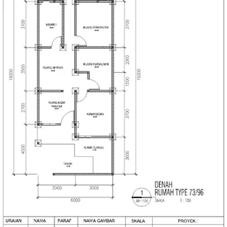 Detail Denah Rumah 2d Nomer 33
