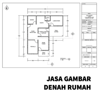 Detail Denah Rumah 2d Nomer 35