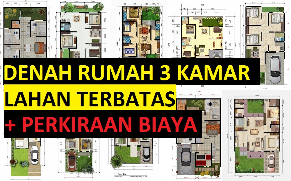 Detail Denah Rumah 3 Kamar Tidur Sederhana Nomer 36