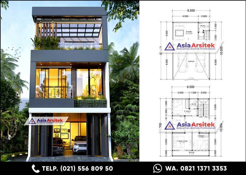 Detail Denah Rumah 3 Lantai Nomer 5