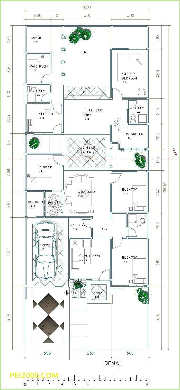 Detail Denah Rumah 4 Kamar Tidur Nomer 54