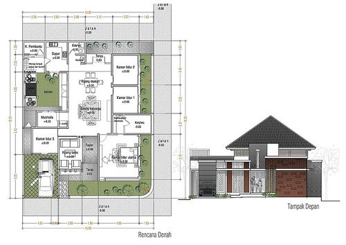 Detail Denah Rumah 4 Kamar Tidur Nomer 10