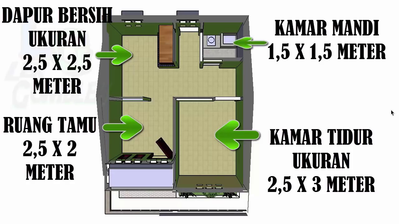 Detail Denah Rumah 5 6 Nomer 2