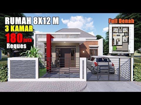 Detail Denah Rumah 8x14 3 Kamar Nomer 38