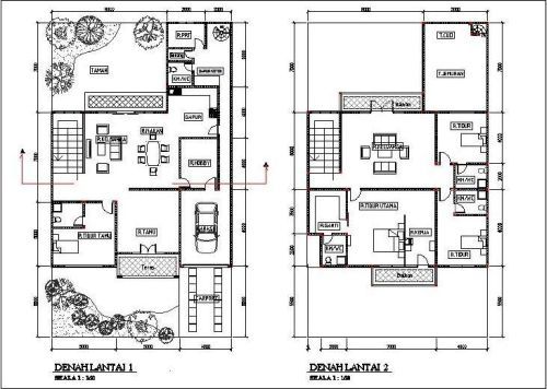 Denah Rumah Bertingkat - KibrisPDR