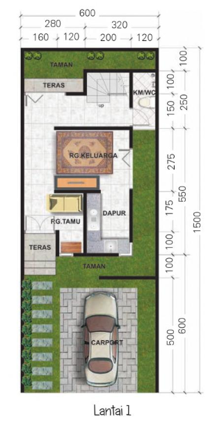 Detail Denah Rumah Bertingkat Nomer 33