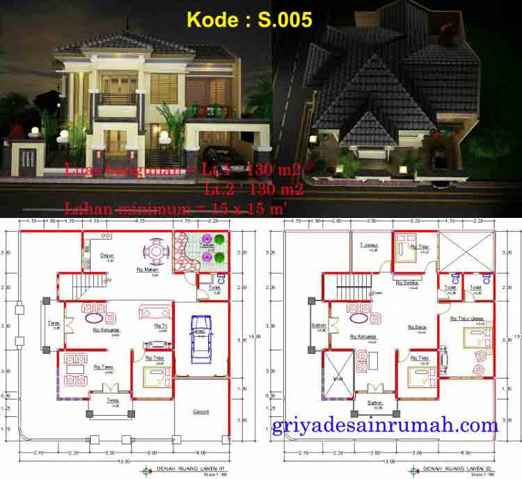 Detail Denah Rumah Besar Nomer 44