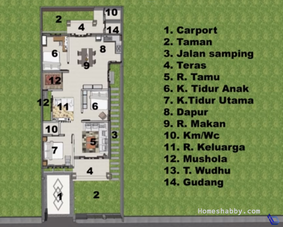 Detail Denah Rumah Besar Nomer 52