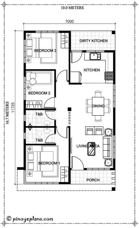 Detail Denah Rumah Dan Ukurannya Nomer 45