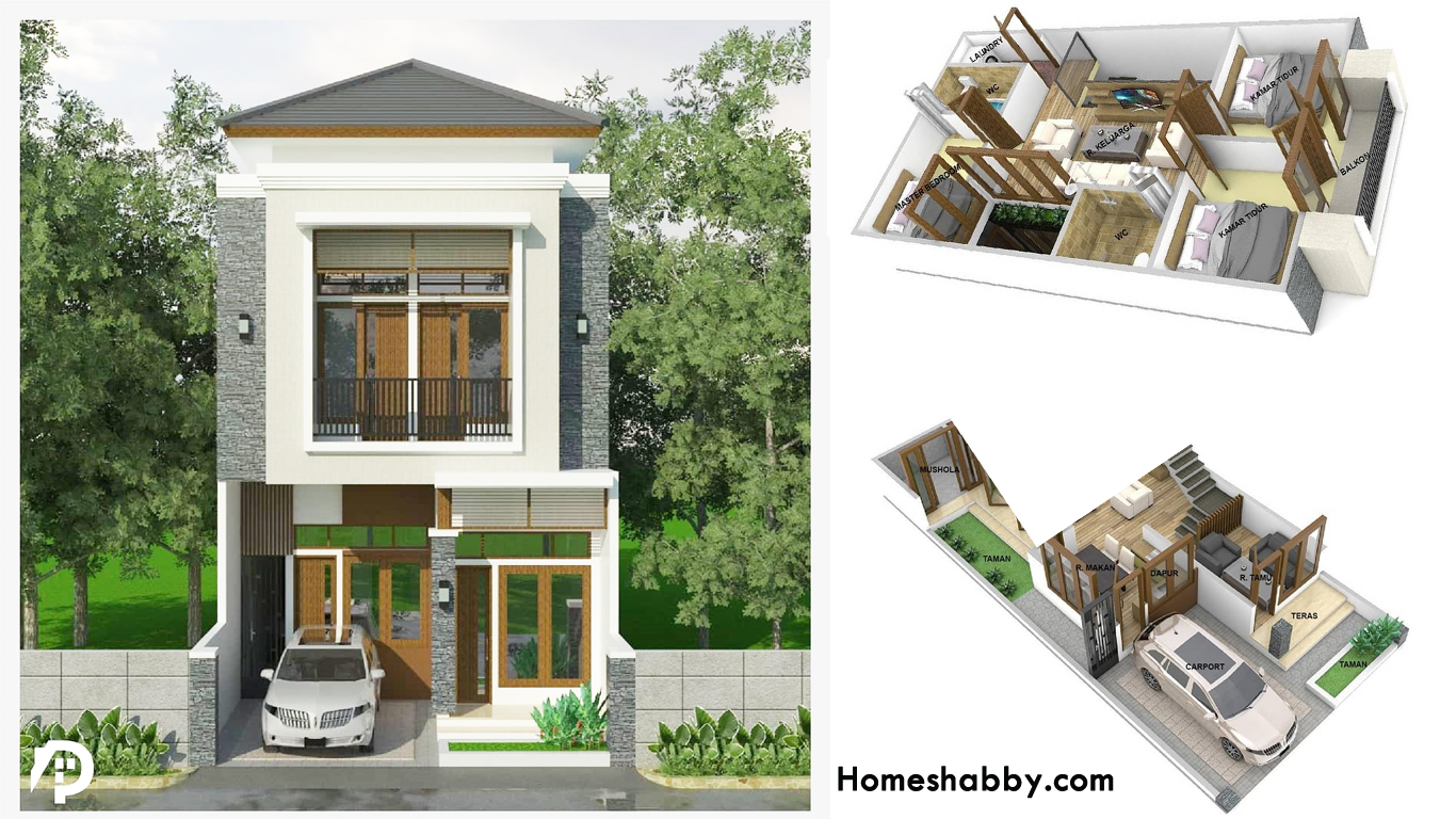 Detail Denah Rumah Dengan 2 Teras Nomer 43