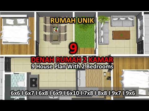 Detail Denah Rumah Dua Kamar Tidur Nomer 44