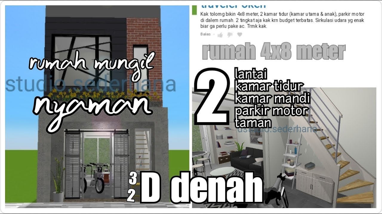 Detail Denah Rumah Dua Lantai Nomer 50