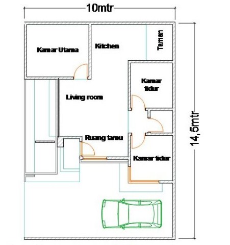 Detail Denah Rumah Gambar Ruang Nomer 11