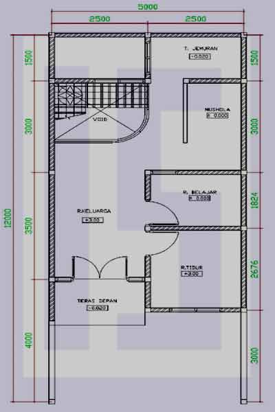 Detail Denah Rumah Gambar Ruang Nomer 32