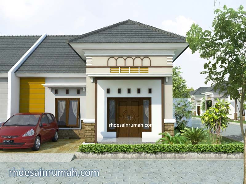 Detail Denah Rumah Hook 1 Lantai Nomer 23