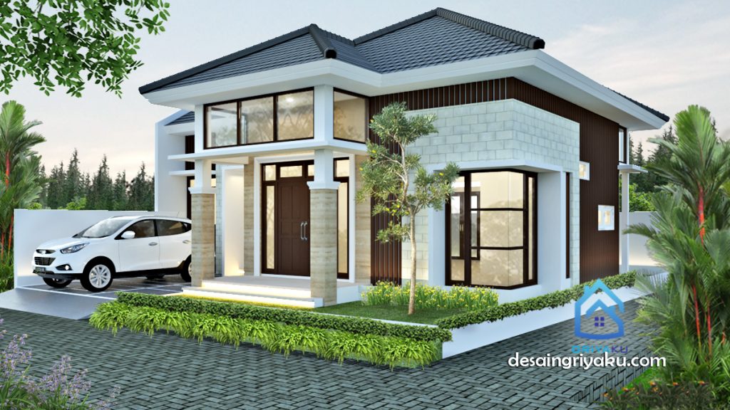 Detail Denah Rumah Hook 1 Lantai Nomer 7