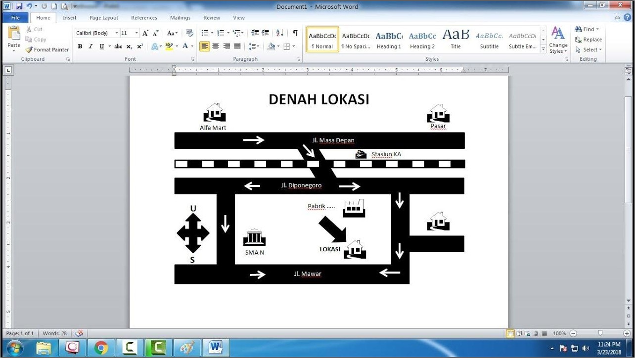 Detail Denah Rumah Ke Sekolah Nomer 33