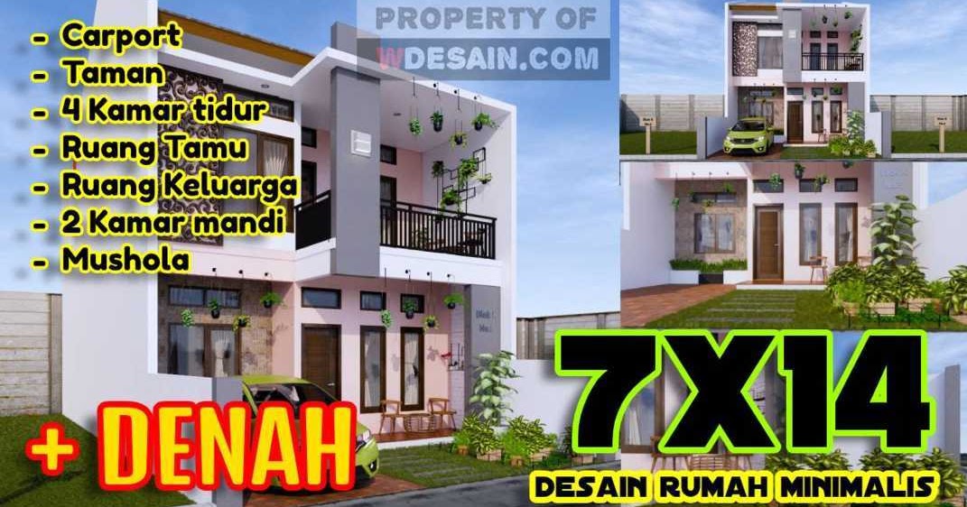 Detail Denah Rumah Lantai 2 Minimalis Nomer 55