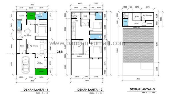 Detail Denah Rumah Luas Nomer 45