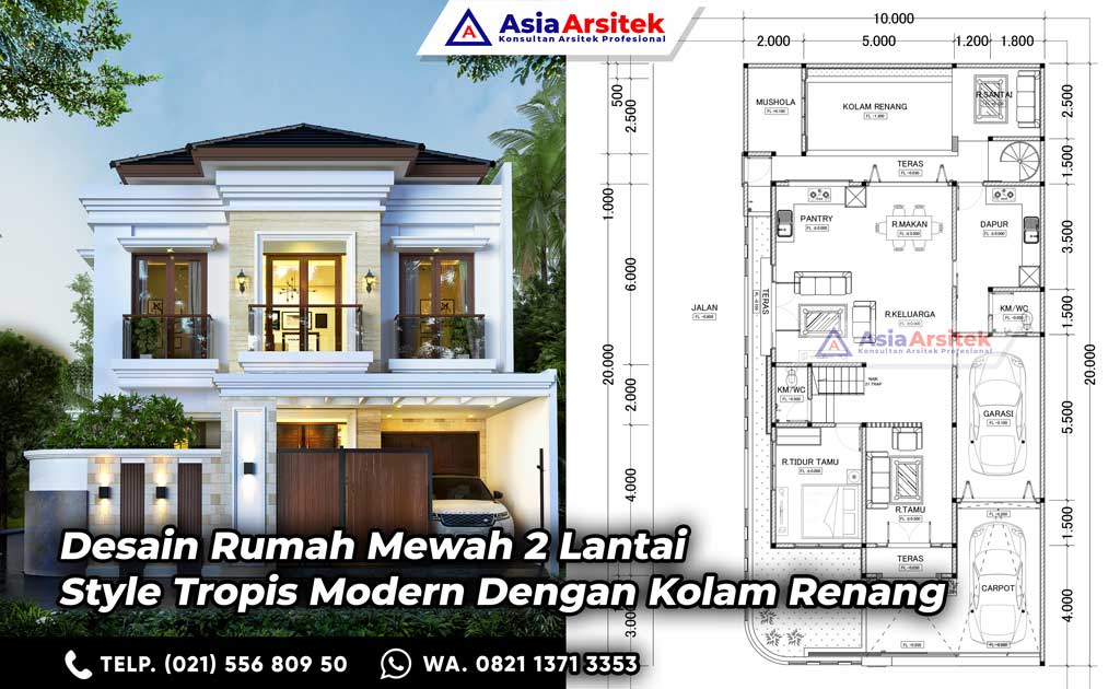 Detail Denah Rumah Mewah 2 Lantai Nomer 13