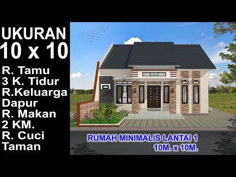 Download Denah Rumah Minimalis 13x10 Nomer 16