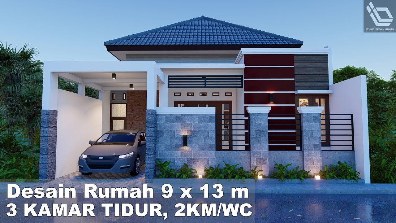 Detail Denah Rumah Minimalis 13x10 Nomer 26